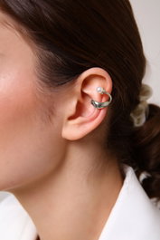 Heliophilia Silver Pendientes de Plata con Circón